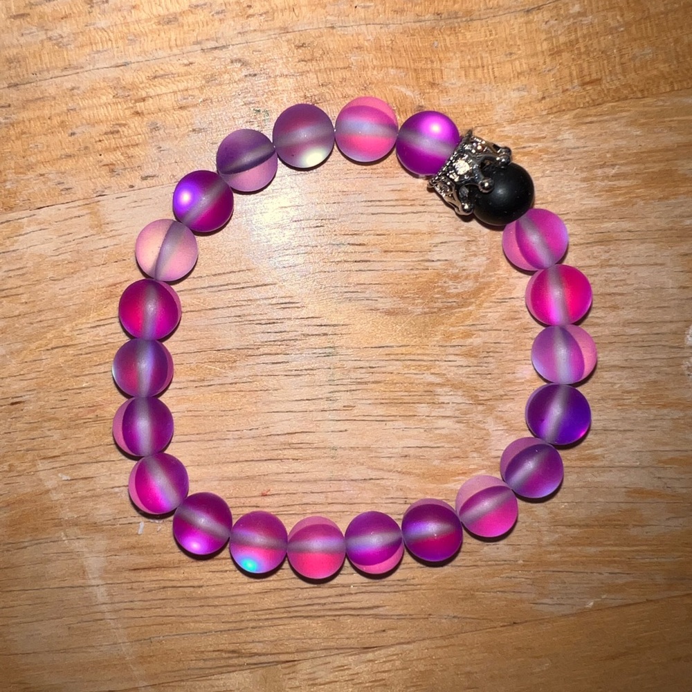 Pink/Purple Bracelet w/ Crown